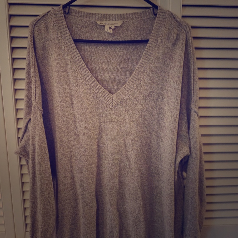 Grey slouchy sweater